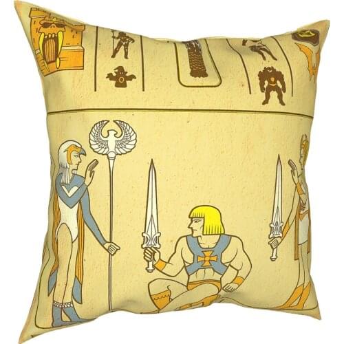 Walk Like An Eternian Throw Pillow Cover Throw Pillow He Man Masters Of Universe Skeletor Vintage Pillowcase