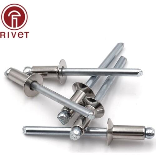 Stainless Steel Rivets M3.2*5/6/7/8/9/10/11/12/13/14mm Open End Blind Rivets Countersunk Head Rivet For Furniture Car Aircraft