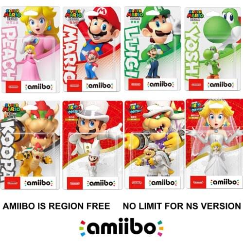 Nintendo Amiibo Figure Super Mario Odyssey Series Peach Browser Yoshi Luigi