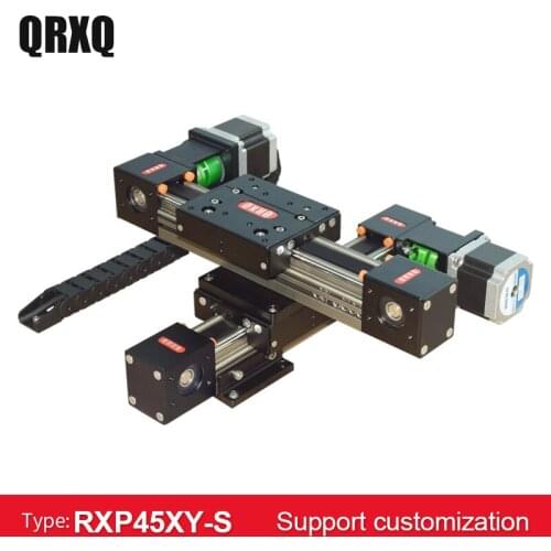 Manufacturer direct synchronous belt multi axis XY axis linear module with motor for laser cutting