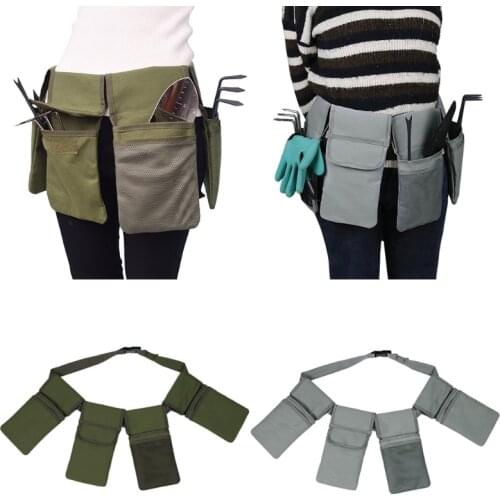 Gardening Tool Belt Women Canvas Garden Waist Apron with Pocket Garden Yard Hand Tool Set Kit Gardening Gift for Women