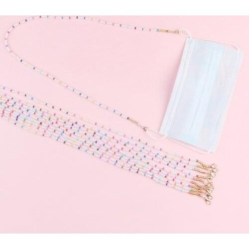 Fashion Multi Color Mask Strap DIY Handmade Multiple Styles Masks Leash Mask Chains Lanyard Imitation Pearls Mask Holder