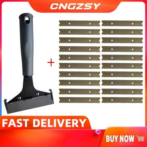 Heavy Duty Floor Putty Knife 20PCS Blade Drywall Scraper For Wall Ceramic Tile Corner Shovel Seamer Glue Tape Clean Tool E29+20M