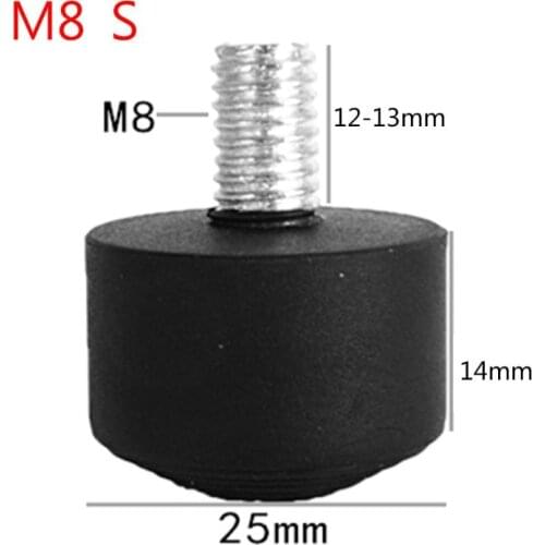 T3EE Universal Anti-slip Rubber Foot Pad Feet Spike Photography Accessories for Tripod Monopod 3/8 Inch 1/4 Inch M8 Kits