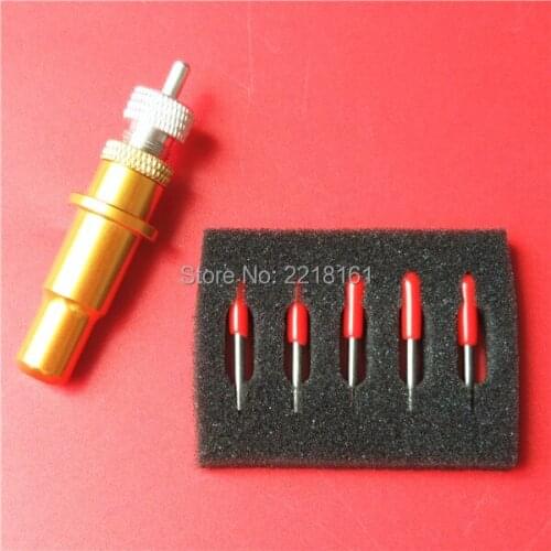 In stock cutting plotter spare parts Roland blade 45 degree 10X + 1pc blade holder wholesale