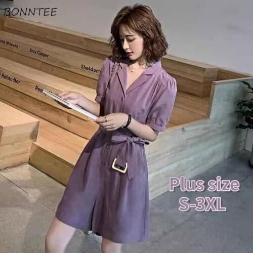 Oversize Rompers Women S-3XL Lovely Fashion Simple Summer Basic College Purple Ladies Clothing Vintage Ulzzang Femme Playsuits