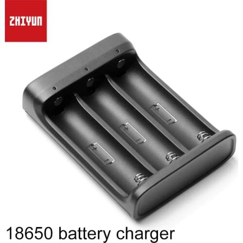 ZHIYUN Official 18650 Battery Charger 3 Slots for 18650 Battery for Crane 2 Handheld Stabilizer Gimbal Black Color