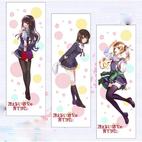 1pcs Cartoon Anime Saenai Kanojo no Sodatekata Blessing Flowers Printed Poster Cosplay Prop Scroll Picture Wall Decor Gift