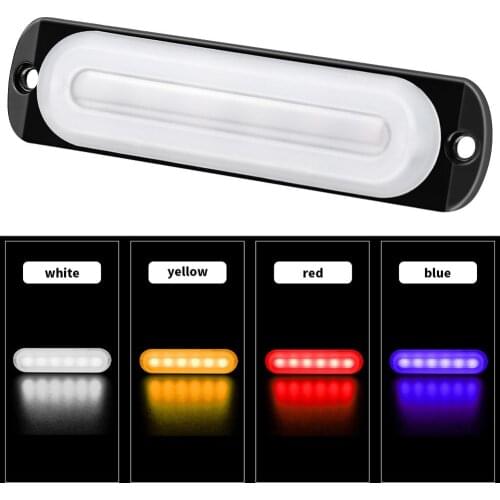 12/24V Car Light Assembly 18W LED Police Lights 6 LED Car Truck Trailer SUV Vans Emergency Side Strobe Warning Light Car-styling