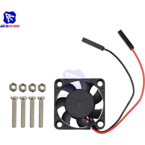 Diymore 30x30x7mm Raspberry Pi Cooling Fan 3.3V 5V DC 2Pin Brushless Fan for Raspberry Pi 4/Pi 3 B+/Pi 3B/Pi 2/Pi B