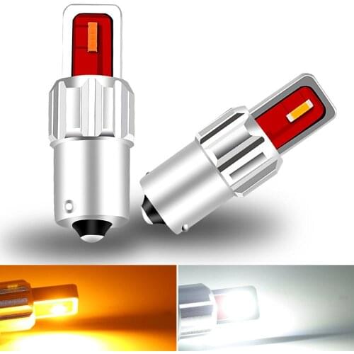 2pcs 1800LM 1156 BA15S Bau15s PY21W P21W Car Led Turn Parking Signal Lights Brake Tail Lamps Auto Rear Reverse Bulb