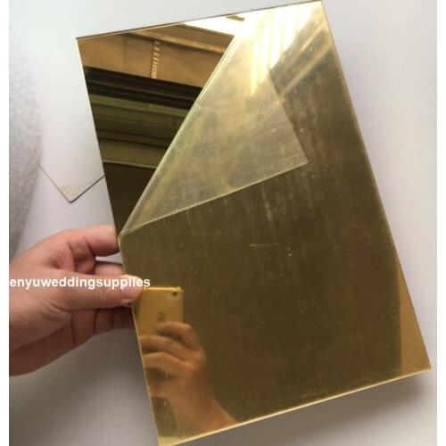 Acrylic Mirror OD20x40cmx2mm wedding Decor Plastic Perspex Wall Mirrors Sheets Espelho Decorativo Miroir Mural Dekor Ayna