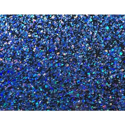 Acrylic/PMMA 1-Sided Chunky Glittering Color Sheets 2.5mm for Jewelries, Crafts, Art Works, Decoration - Radiant Blue (RB7090)