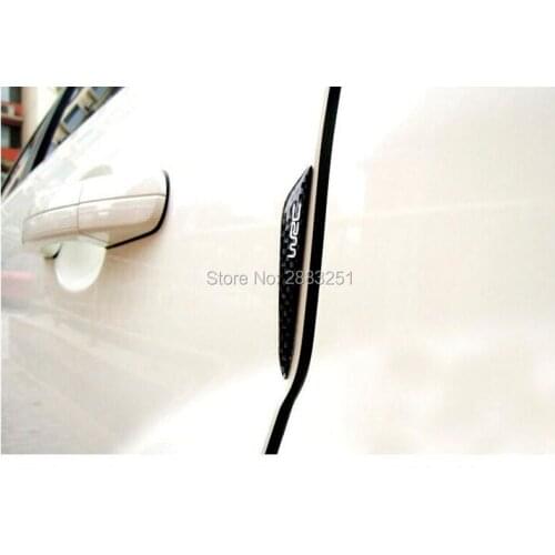 Car Styling Carbon Fiber Door Protector Door Side Edge Sticker For SsangYong actyon korando kyron rexton 2 rodius Accessories