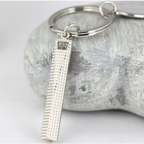 Architectural Model Keychain Shanghai Landmark World Financial Center Building Memento Key Chain Ring Keyring Keyfob