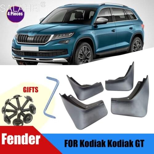 Front Rear Car Mud Flaps For Skoda Kodiaq 2018 2019 2020 Kodiaq GT 19-20 Mudflaps Splash Guards Mud Flap Mudguards Fender Style