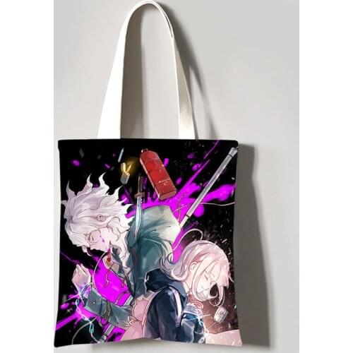 Danganronpa V3 shopping bag All color printed canvas cotton shopper jute bag Nagito Komaeda bag Shoulder Bag
