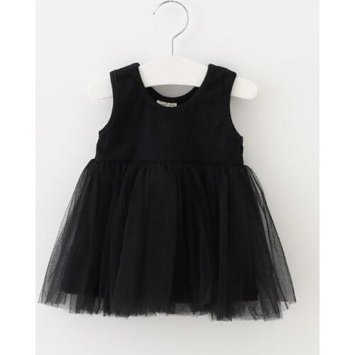 ChildrenS Clothes For Baby Girls Cotton Vest Dress Summer Infant Princess Yarn Clothing Fashion Lace Vest Kids Garment Dress