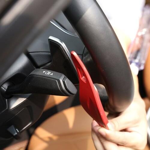 For BMW 5 7 Series G30 G11 G12 X3 G01 Aluminum alloy Black Steering Wheel Shift Paddle Decoration Trim Interior Car Accessories