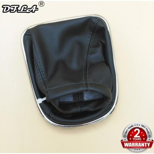 For Chevrolet Chevy Cruze 2008 2009 2010 2011 2012 Car-Styling New MT Car Manual Gear Shift Knob Leather Boot With Chrome Base