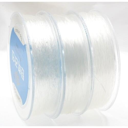 Korean Style 0.5-1.0mm100M/roll Stretchy Elastic Clear Crystal Line Cord Beading Rope String DIY for Jewelry Making Supplies