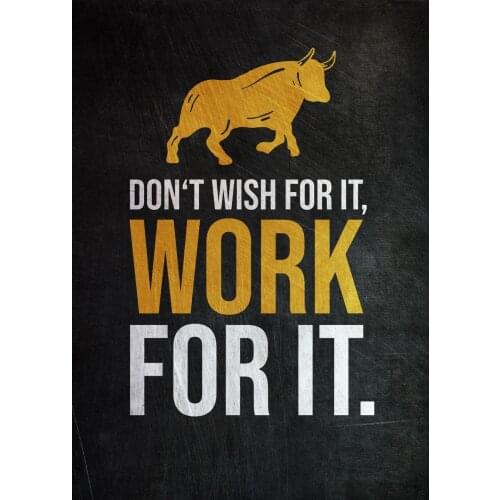 Wall Art Positive Quotes With Emotive Pictures Work For It Canvas Painting Motivational Posters Positive Pictures For Work Study