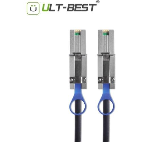ULT-Best External Serial Attached SCSI Mini SAS 26Pin(SFF-8088) Male to Mini SAS 26Pin (SFF-8088) Male Data Cable Black 1M(3ft)