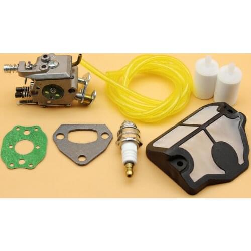 Carburettor Carb Muffer Gasket Air Fuel Filter Hose Service Set Fit Husqvarna 137 142 e 136 141 le 41 36 Chainsaw Replacement
