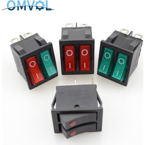 KCD4 Rocker Switch ON-OFF Two-way 2 Position 6 Pins Electrical equipment With Light Power Switch