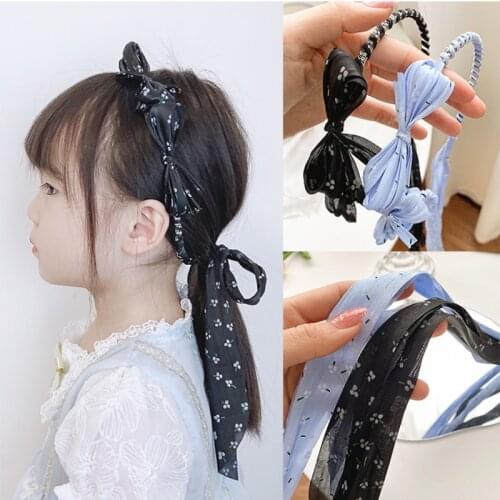 Summer Children Cute Colors Pearl Bow Hairbands Headwears Girls Lovely Sweet Hair Hoop Headbands Kids Female Hair Accessories