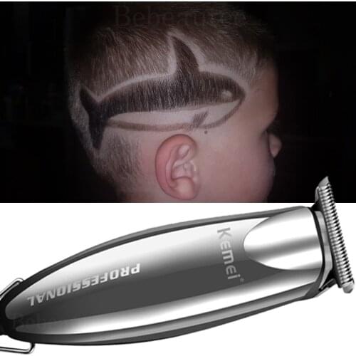 0.1 mm Edging Hair Clipper Machine Beard Trimmer Sideburns USB Electric Shaver Kemel Cliper Kamei Kmei Detachable Blade for Edge