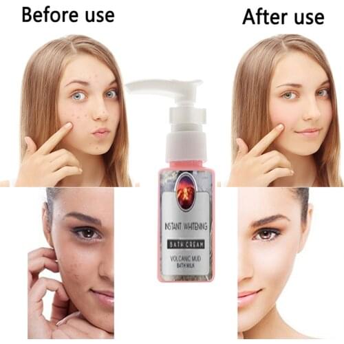 30ML Instant Whitening Bath Cream Shower Gels Moisturizing Cleansing The Skin And Diminishing Melanin Bathroom Refillable TSLM2