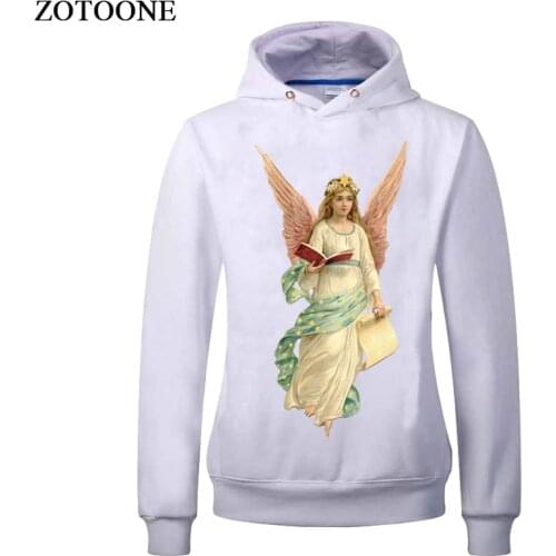 ZOTOONE Angel Patch Iron On Transfer A-level Washable Patches For Kids Clothes DIY Appliqued embroidery Heat Press Angel Wings