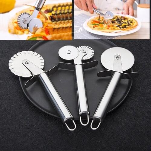Stainless Steel Pizza Peel Metal Pizza Peel with Handle and Pizza Cutter Wheel Shovel Kitchen Cutter Cake Tool Slicer