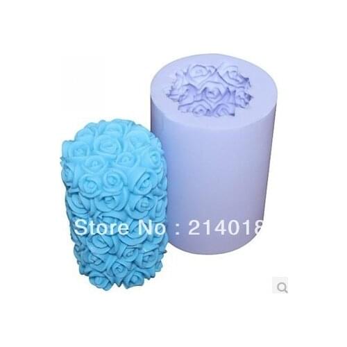 PRZY Silicone Fondant Mould Silicone Mold Rose Style Candle Mould Soap Molds Gypsum Chocolate Candle Mold Clay Resin 139