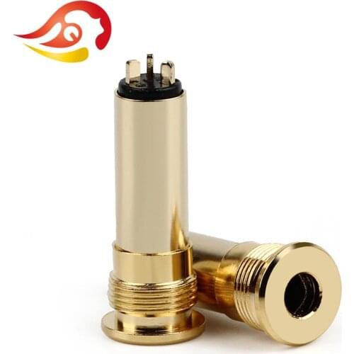 QYFANG 2.5mm 4 Pole 3 Contact Earphone Female Plug Gold Plated Copper Audio Jack Metal Adapter HiFi Headphone Wire Connector