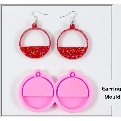 Earrings Epoxy Resin Mold Eardrop Dangler Casting Silicone Mould DIY Crafts Jewelry Pendant Making Tool