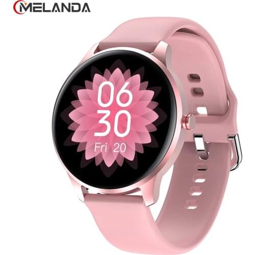 2021 New Smartwatch Full Touch Smart Watch Womens Sports IP68 Waterproof Heart Rate Blood Pressure Monitor Watches for Android