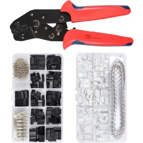 SN-28B 0.1-1mm² Crimping pliers crimper tool set 620pcs 2.54mm Dupont connectors and 460pcs 2.54 mm JST-XH JST connector kit