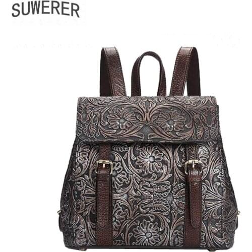 SUWERER Womens Vintage Backpacks