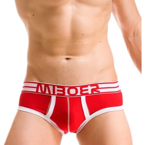 Men Sexy Fashion Cotton Briefs Fashion Men Bikini Brief Gay Underwear Low Waist Panties High Quality