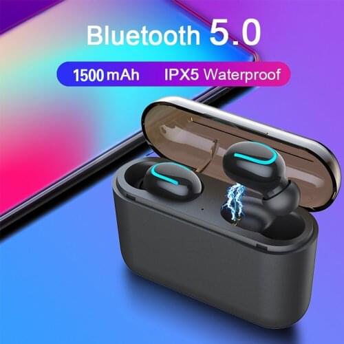 TWS Bluetooth Earphones Wireless Headset with Handsfree Sports Earbuds Noise reduction Gaming earphone for Phone