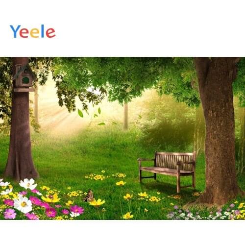Happy Easter Spring Flower Forest Grassland Tree Nature Scenery Backdrop Vinyl Photography Background For Photo Studio Photozone