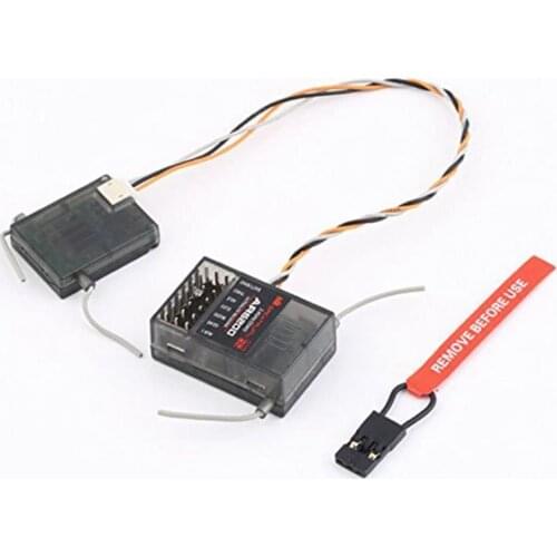 10 pcs AR6200 2.4GHz 6 Channel Receiver for DX6i DX7 DX8 DX9 DSM2 JR Radio W Satellites RC Airplane Helicopters RC Drone