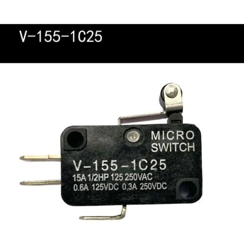 10 pcs V-15-1C25 V-152 -1C25 15A 250V/125V AC SPDT Momentary Snap Action Micro Limit Button Switch V-153/154/155/156-1C25