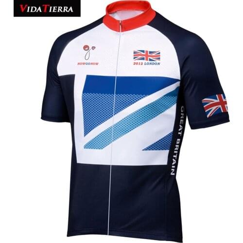 2012 cycling jersey Great Britain flag bike wear tops national team VIDATIERRA London Commemorative Edition classic short sleeve