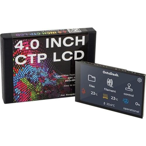 4Inch CTP LCD Display Screen 800x480 Pixels Capacitive Touch Screen 3D printer Octoprint UI for Raspberry Pi 4 Model B 40 Pin