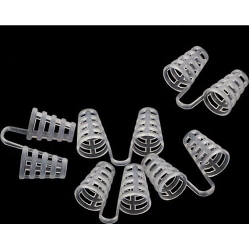 5pcs/lot Hot Selling Anti Snoring Silicone Nose Clip Magnetic Stop Snoring Nose Clips Anti-Snoring Apnea Sleeping Aid Device