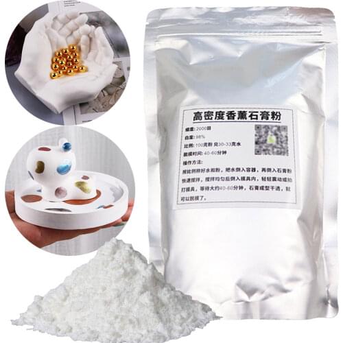 500-1000g High Density Aromatherapy Gypsum Powder For DIY Clay Cement Casting Mold Making Material Plaster Craft Making Tools