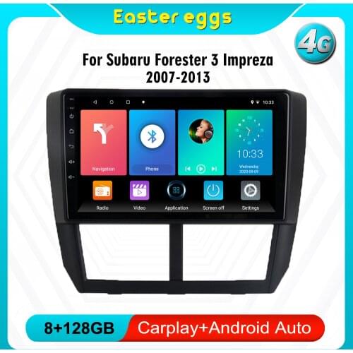 Eastereggs For Subaru Forester 3 Impreza 2007-2013 9 inch 2.5D Car Multimedia Player 2 Din Android GPS Navigation Head Unit
